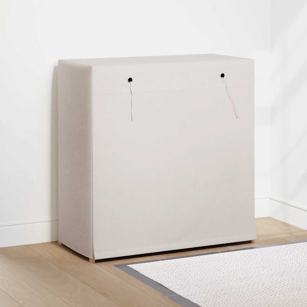 Sapateira com cobertura 79x40x80 cm tecido branco
