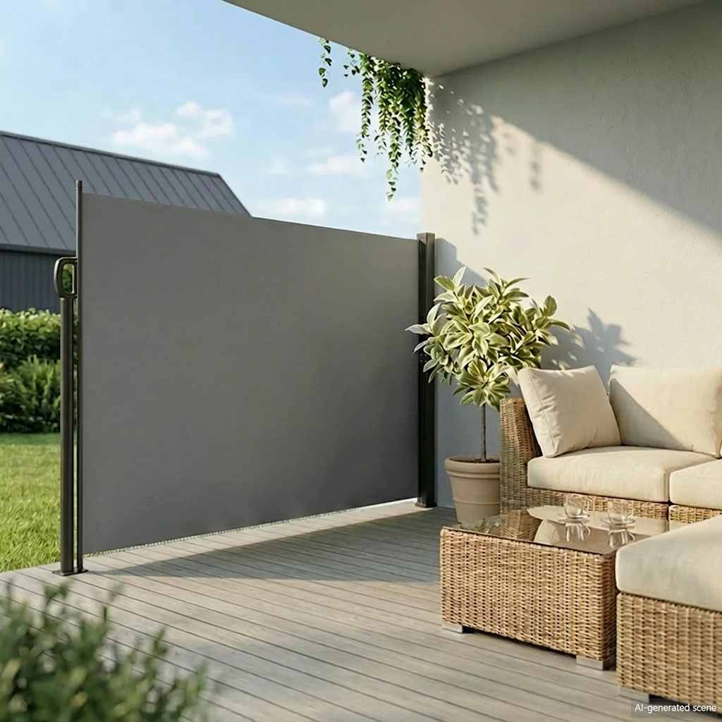 Toldo lateral retrátil 200x500 cm antracite