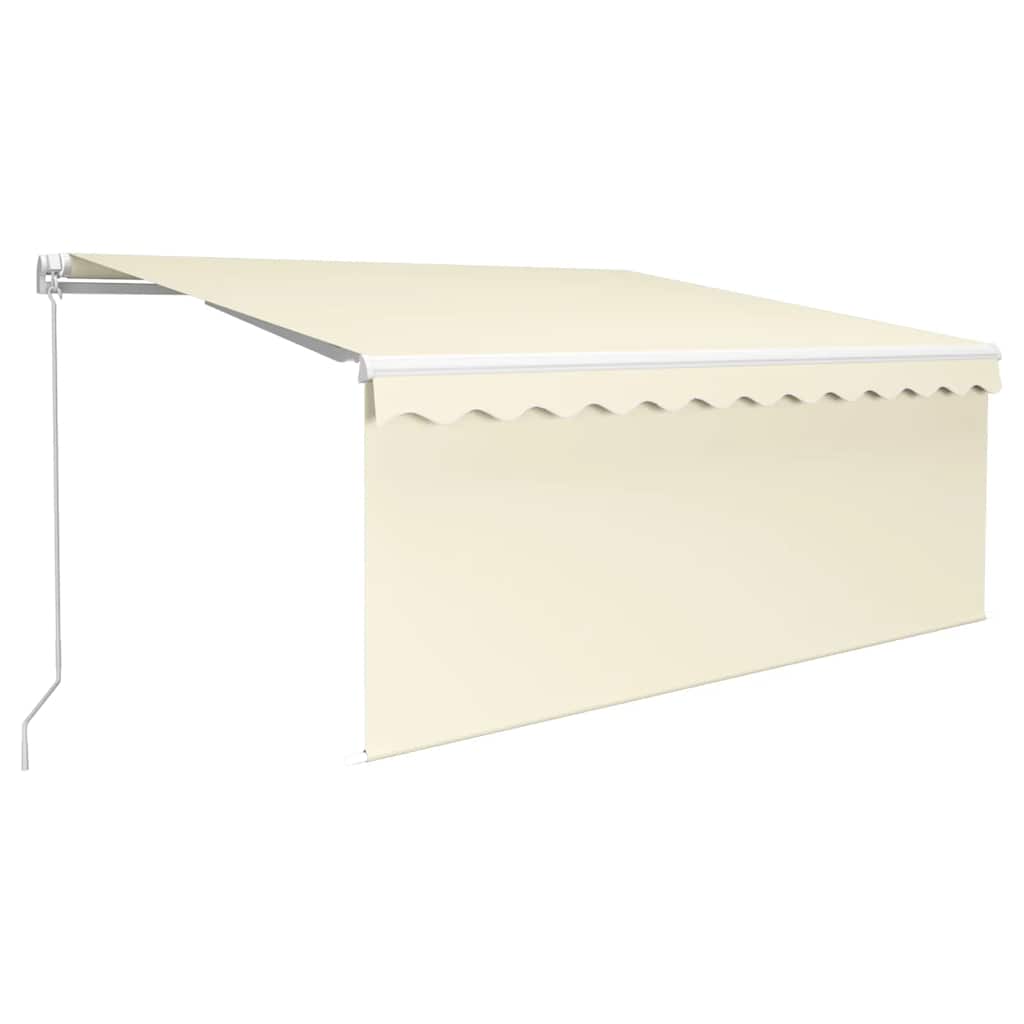 Toldo retrátil manual com estore 3x2,5 m cor creme