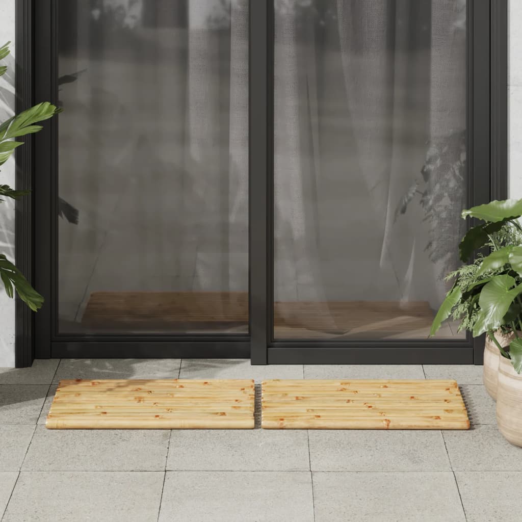 Tapetes de casa de banho 2 pcs 50x35 cm bambu