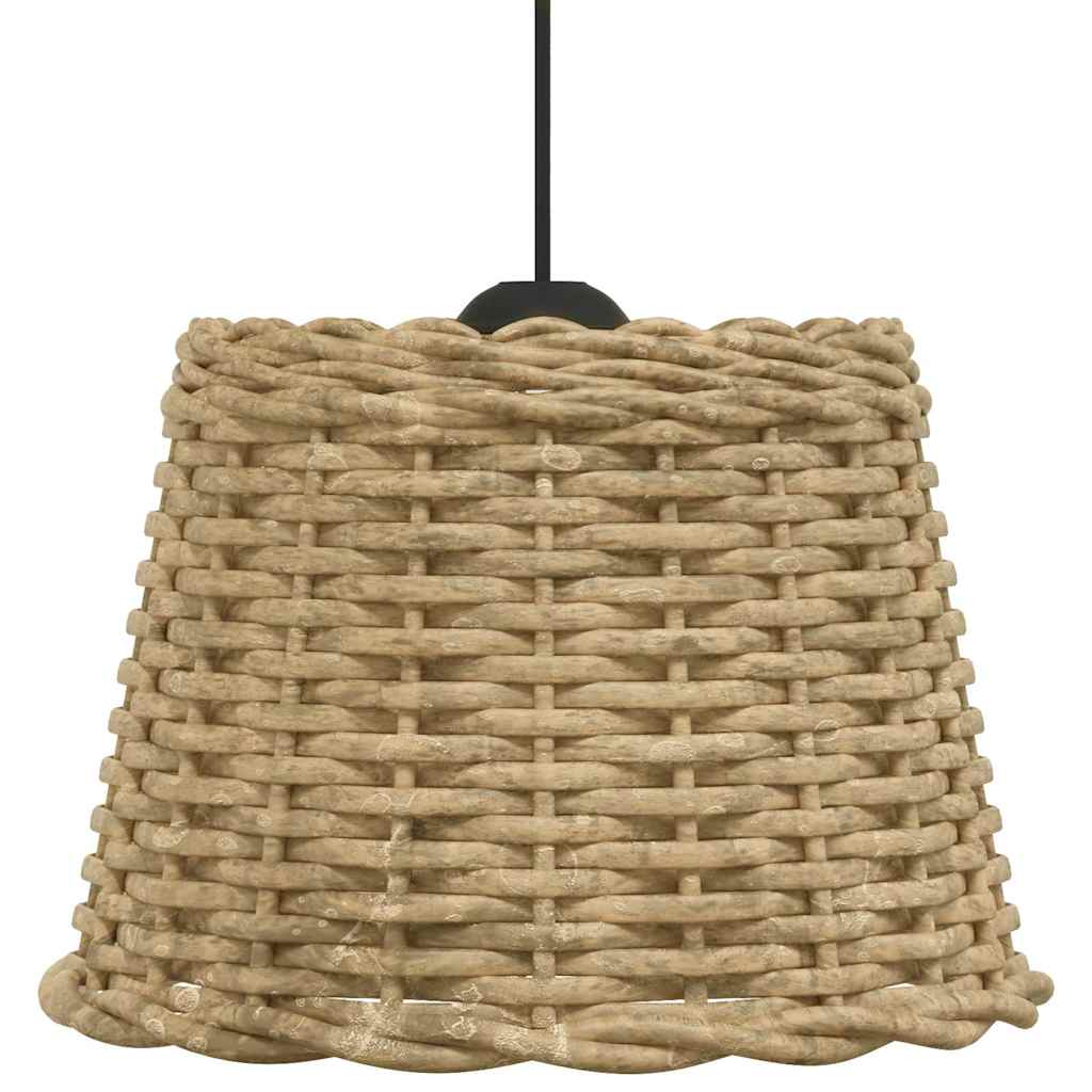 Abajur de teto ø30x20 cm vime castanho
