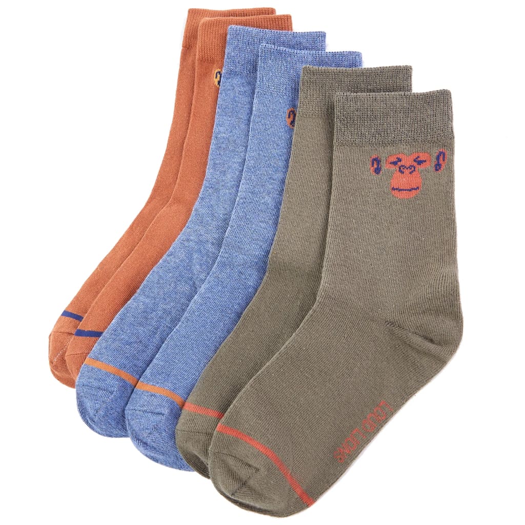 Meias para criança 5 pares ue 23-26