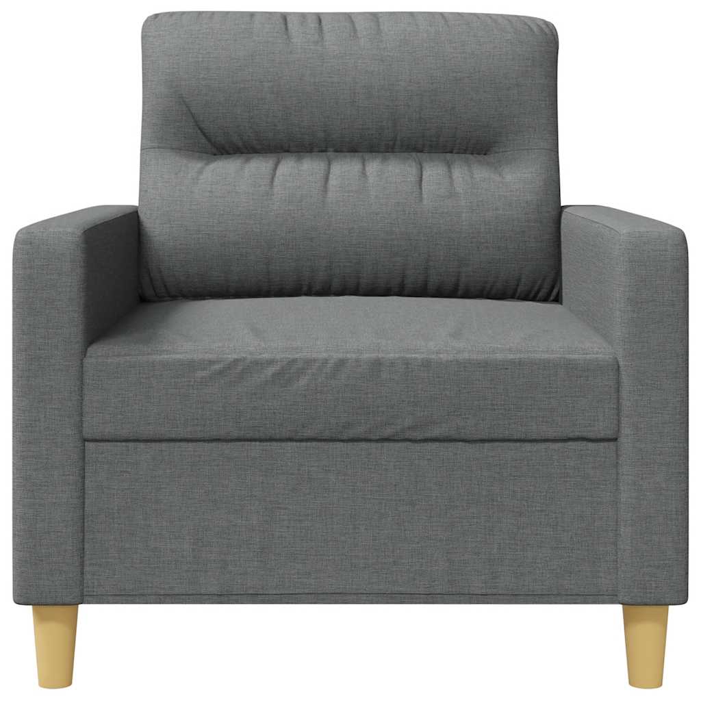 Poltrona 60 cm tecido cinzento-escuro