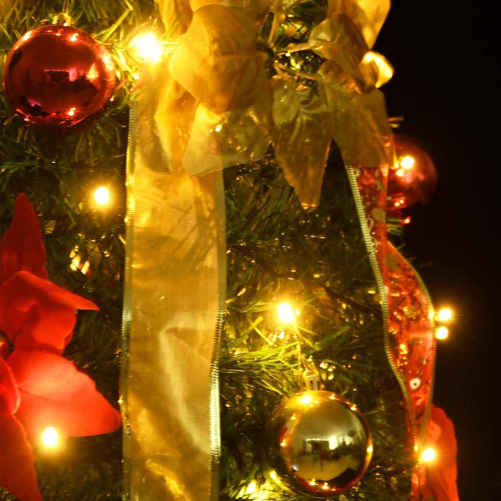 Árvore de natal artificial pop-up c/ 200 luzes LED 210 cm verde