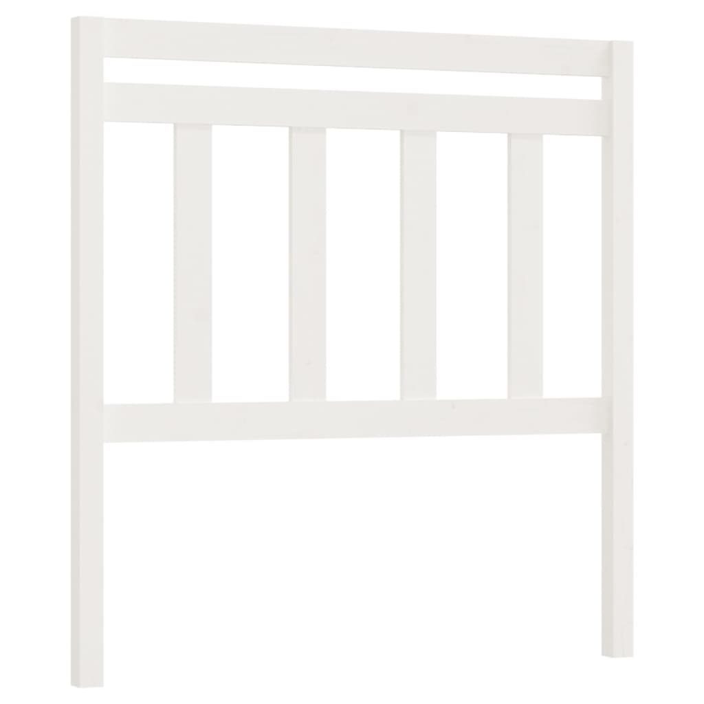 Cabeceira de cama 106x4x100 cm pinho maciço branco
