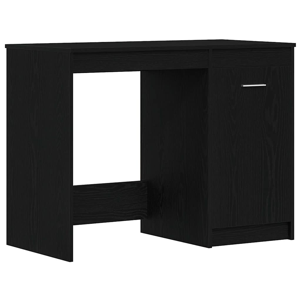 Mesa carvalho preto derivados de madeira 100 x 50 x 76 cm