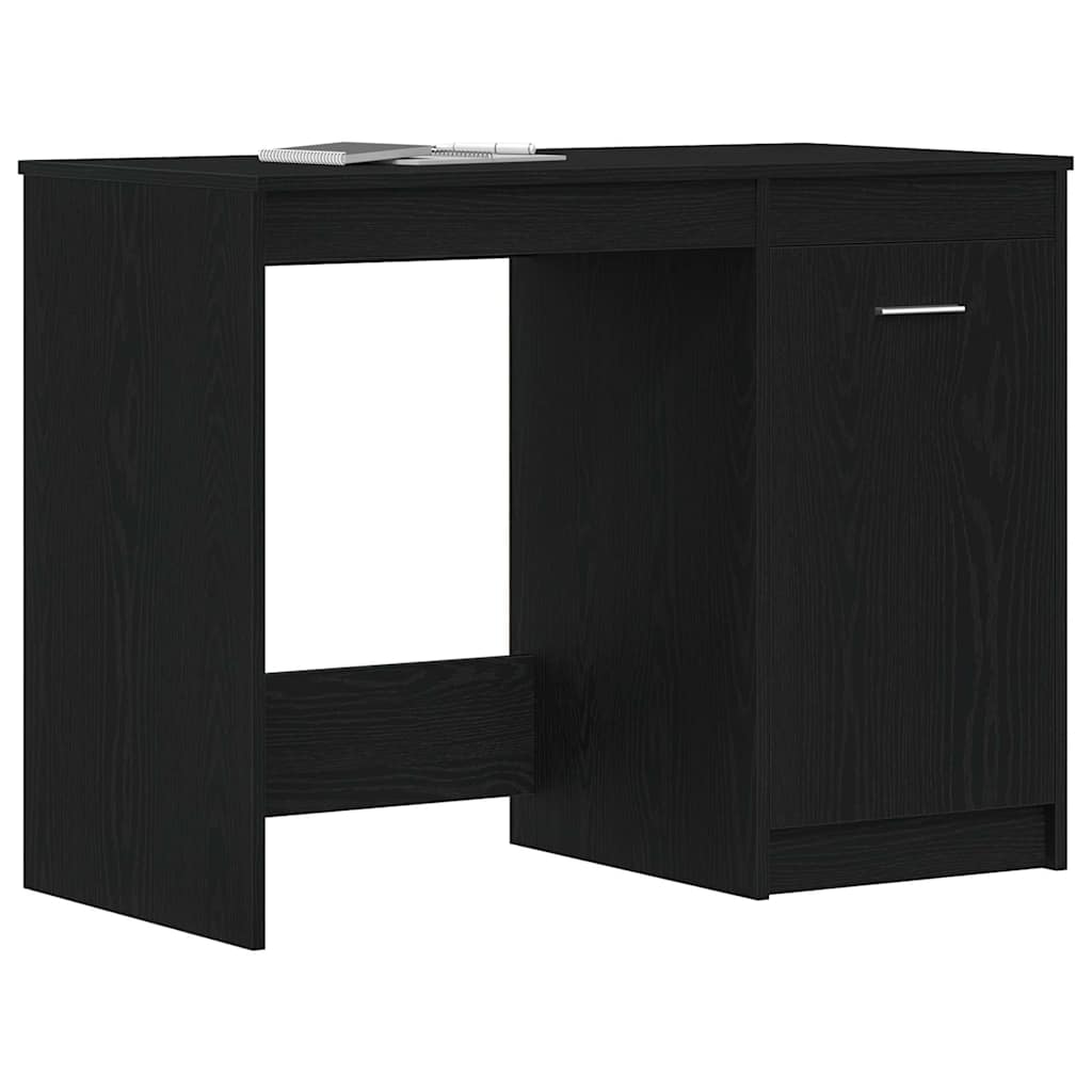 Mesa carvalho preto derivados de madeira 100 x 50 x 76 cm