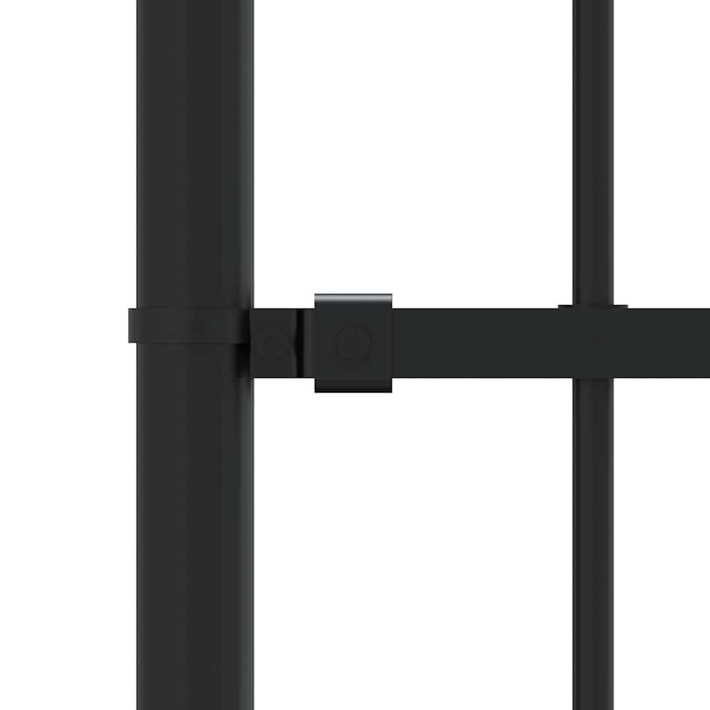 Cerca de jardim woerden com ponta em forma de lança, preto, 240x175 cm, em aço.