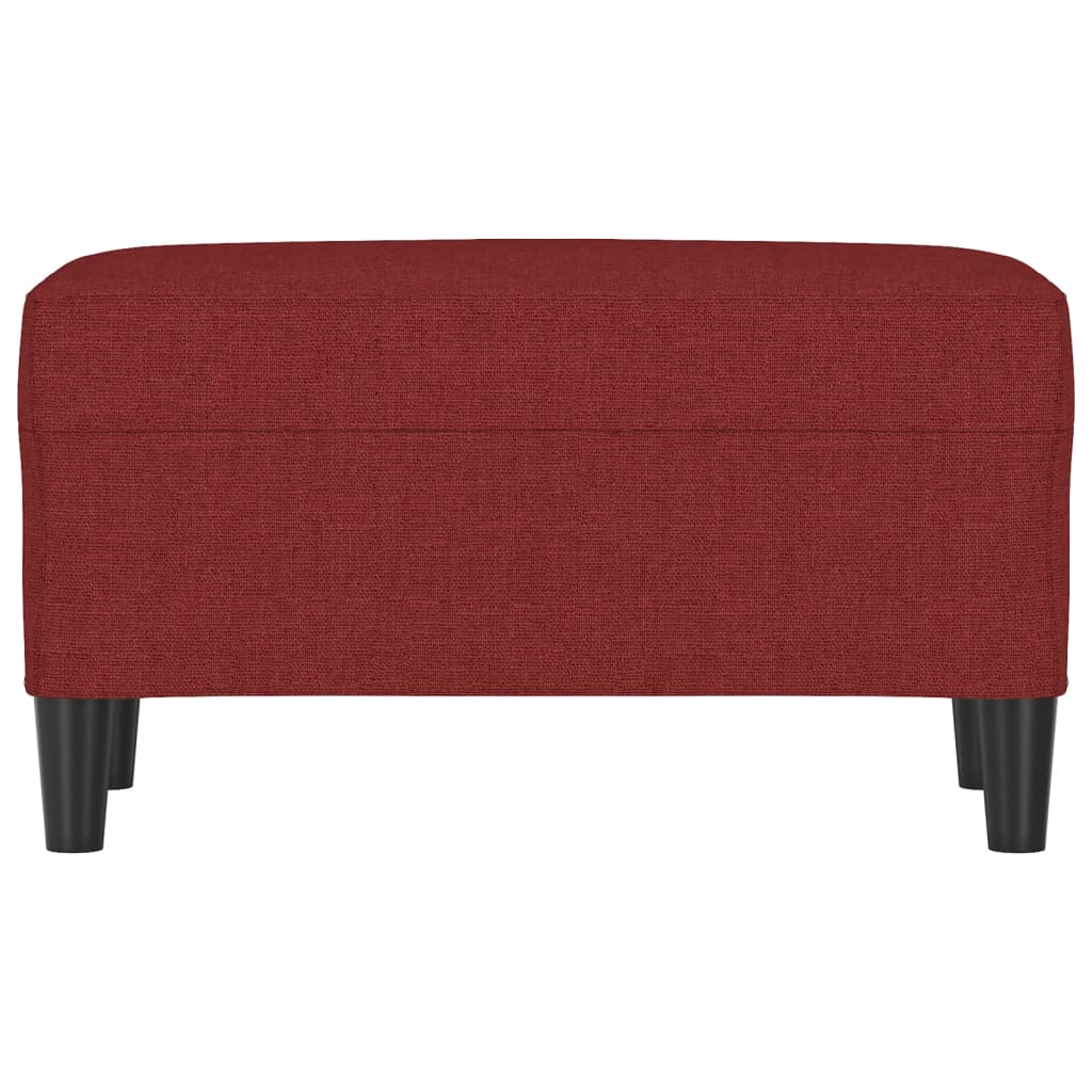 Banco 70x35x41 cm tecido vermelho tinto