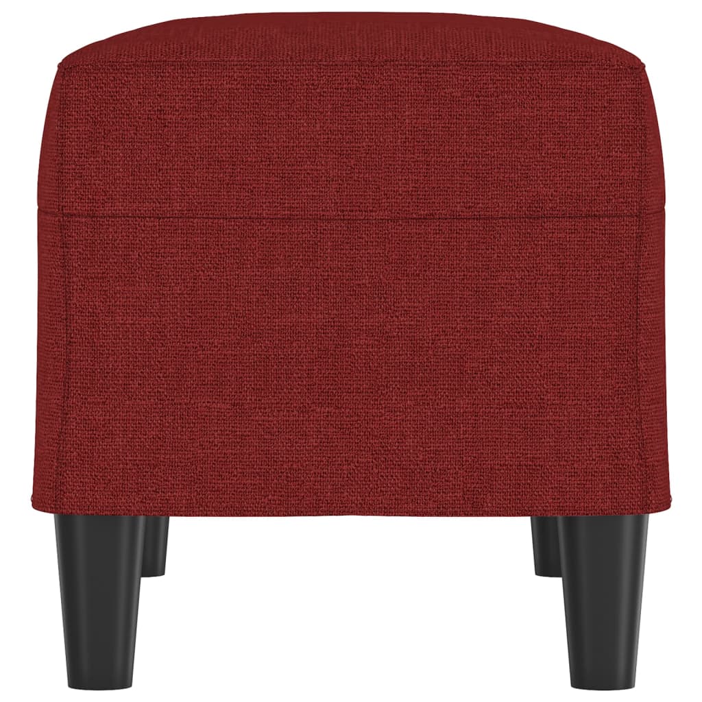 Banco 70x35x41 cm tecido vermelho tinto