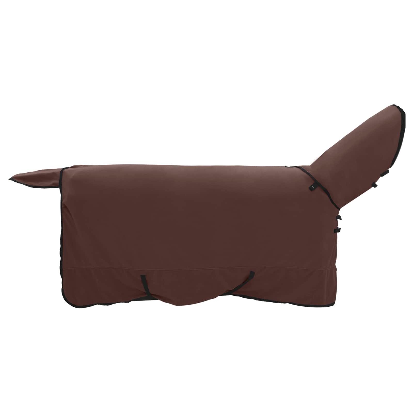 Cobertor de cavalo marrom escuro completo 135 cm poliéster