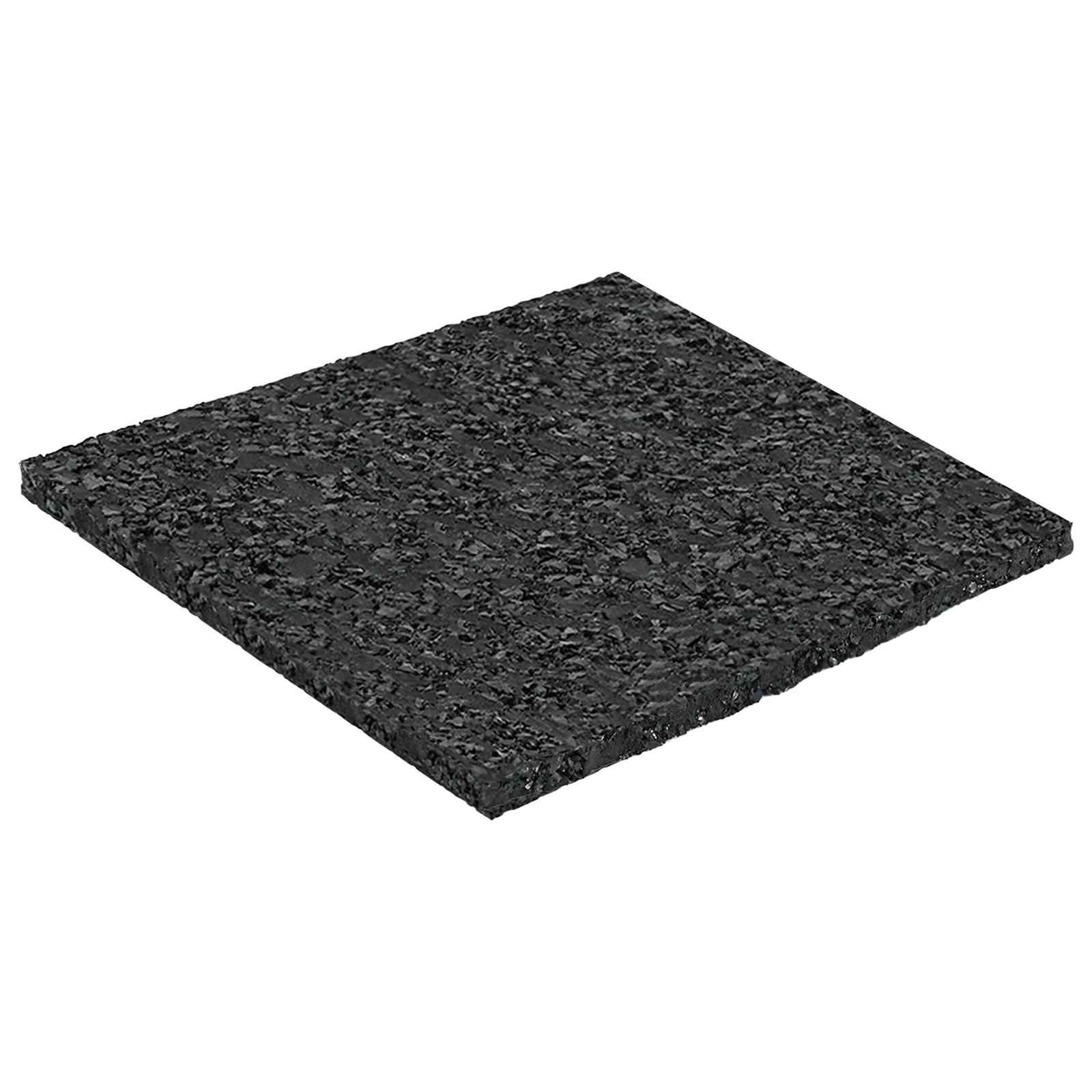 Tapete de pátio em granulado de borracha preto 9 x 9 x 0,3 cm