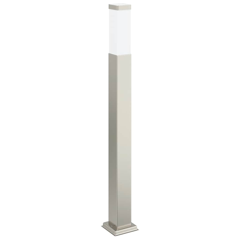 Luminárias de balizador, 3 peças, 80 cm, aço inoxidável, IP44