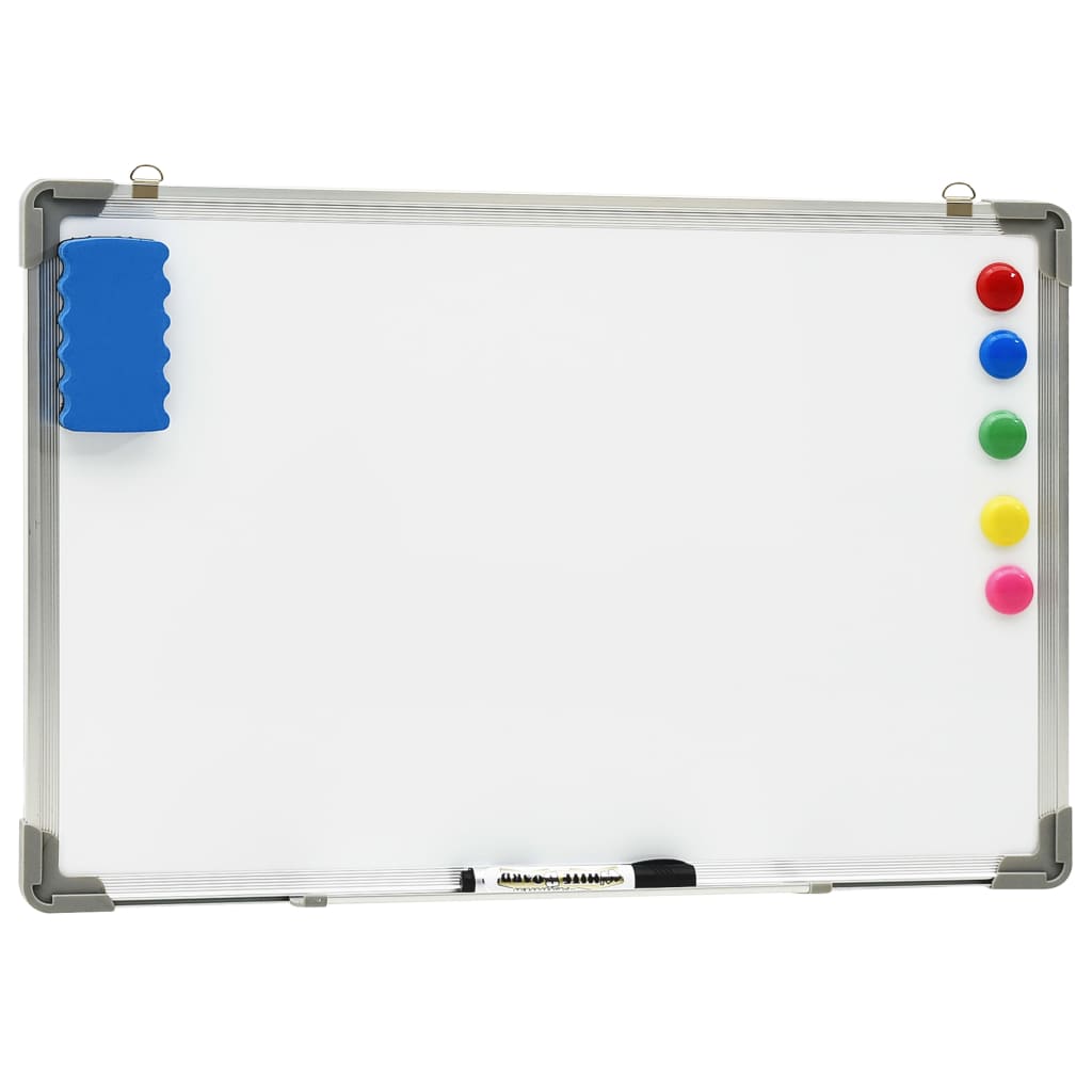 Quadro de escrita magnético 50x35 cm aço branco