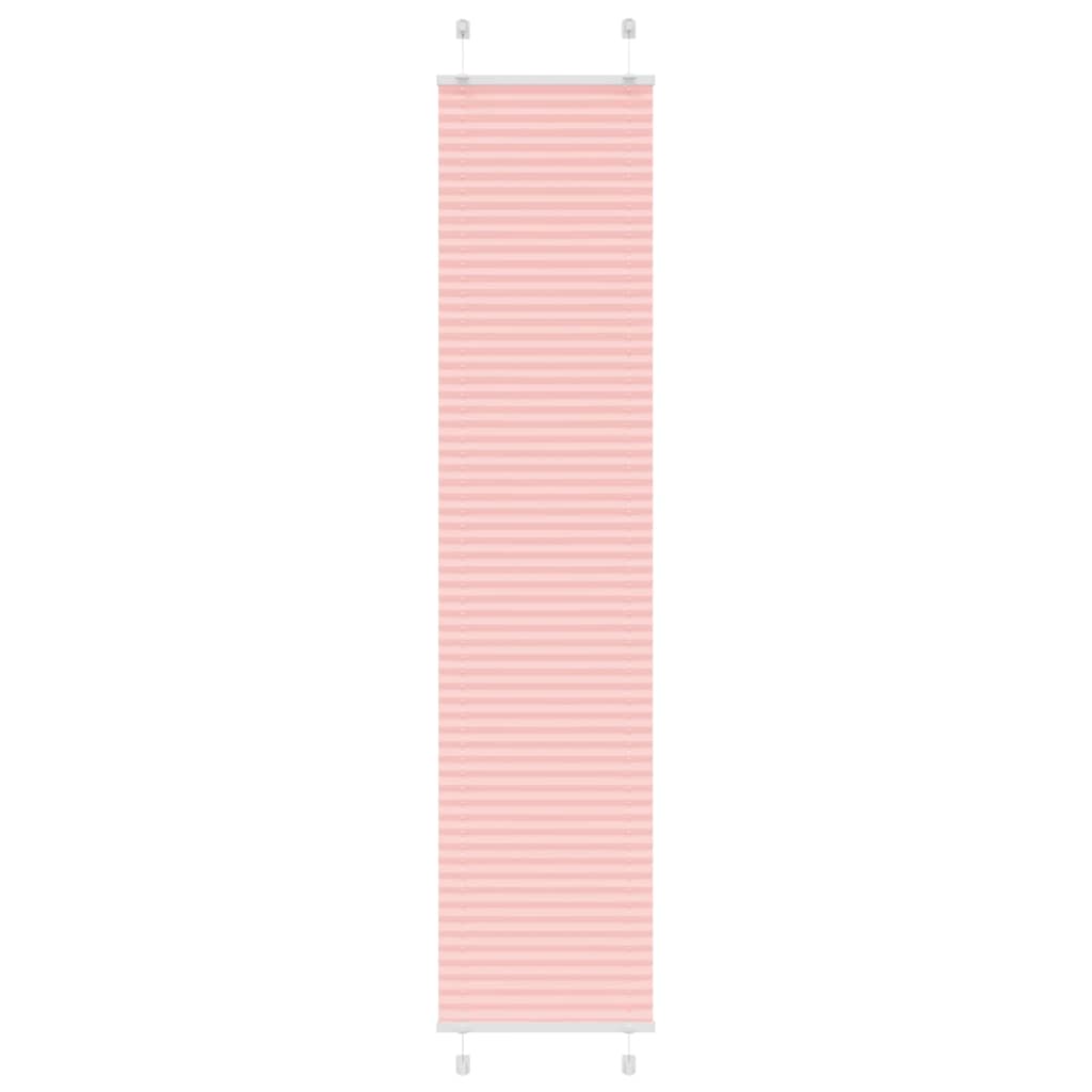 Rosa plissada cega 40x200 cm largura tecido 39,4 cm poliéster