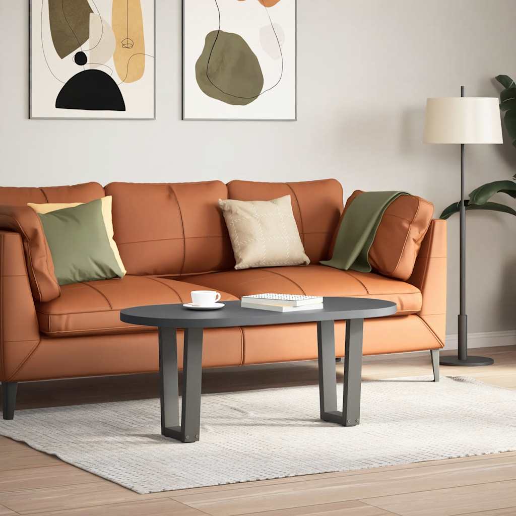 Pés para mesa de centro em v, 2 peças, antracite, 38x(42-43,3) cm, aço