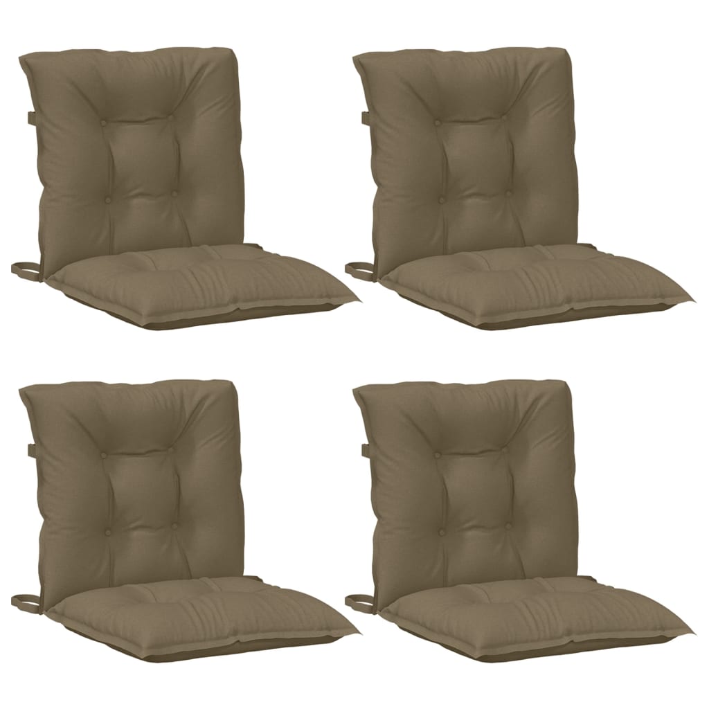 Almofadões lombares p/cadeiras 4pcs mesclado tecido cinza-acas.