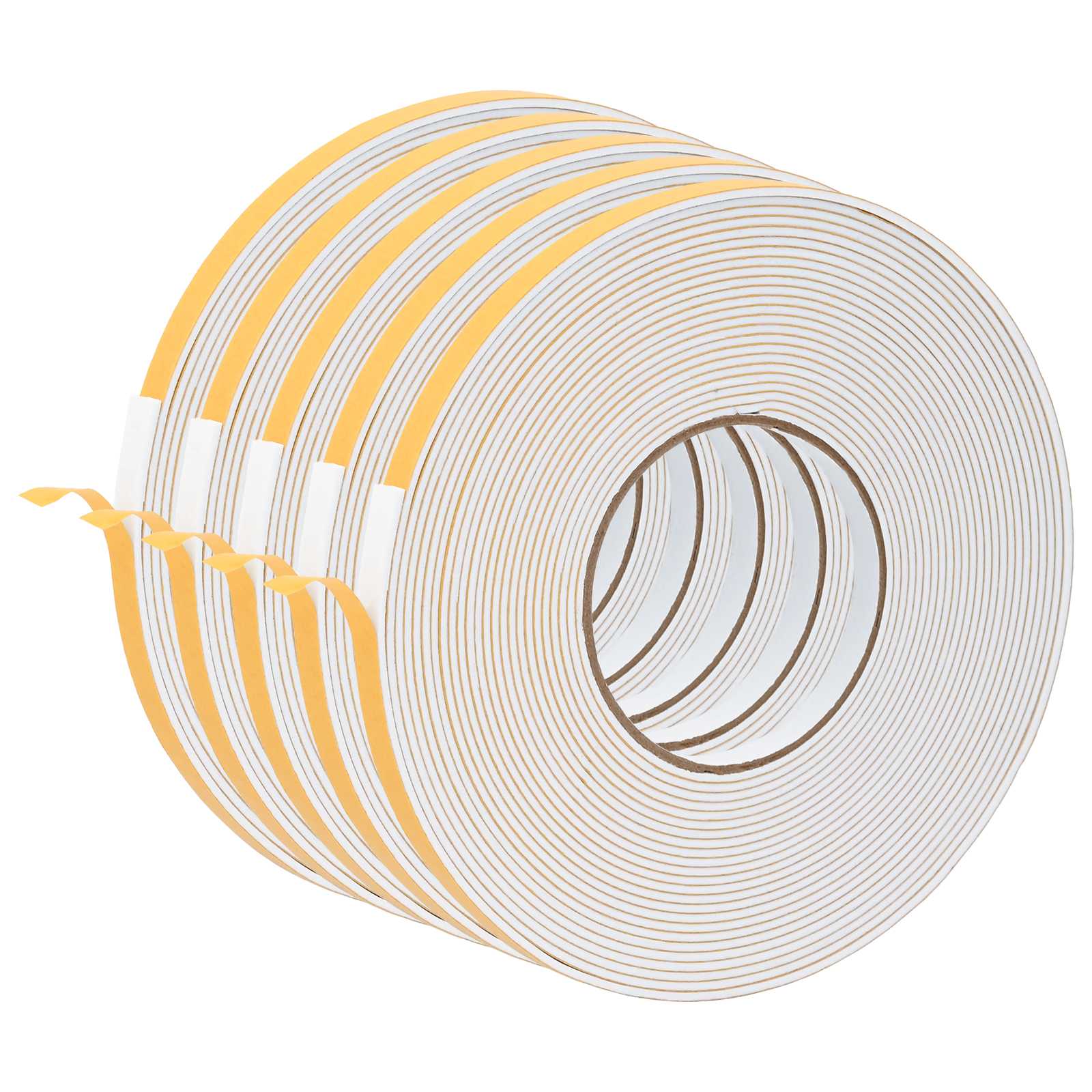 Fita de espuma autoadesiva 5 unid. branco 10mm x 10m espuma cr