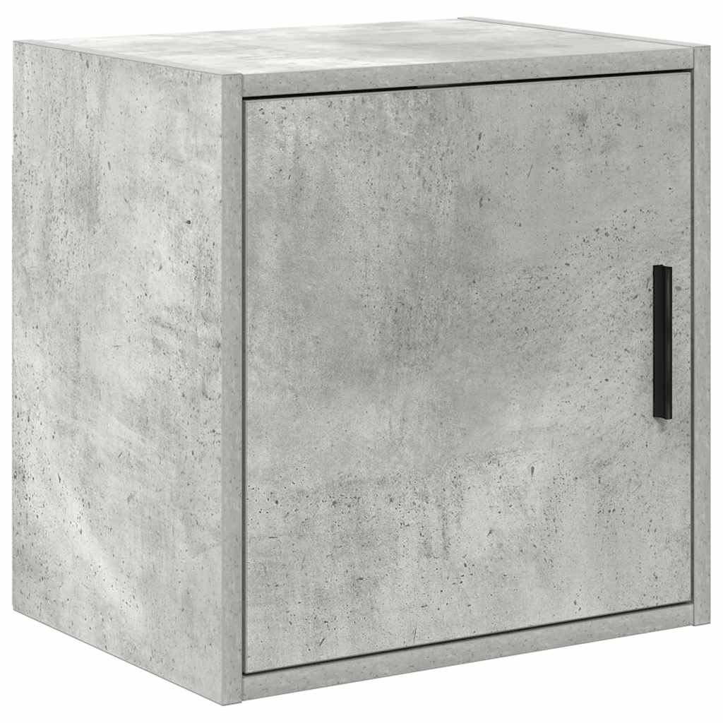 Armário de parede garagem concreto cinza madeira engenheirada