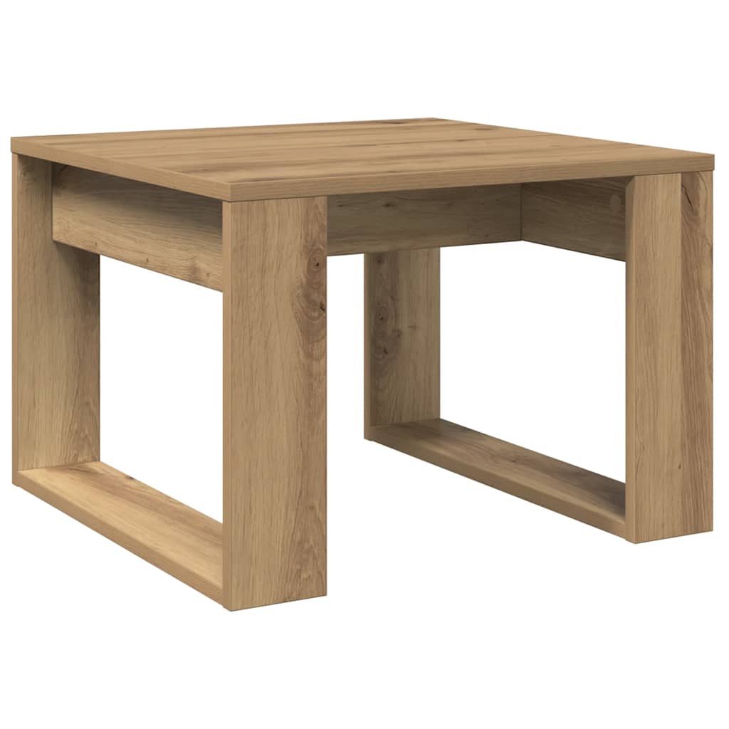 Mesa de apoio 50x50x35 cm derivados madeira carvalho artisiano