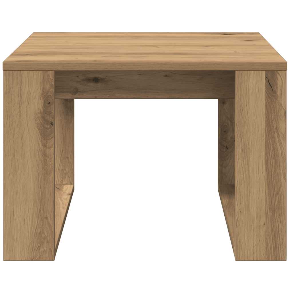Mesa de apoio 50x50x35 cm derivados madeira carvalho artisiano