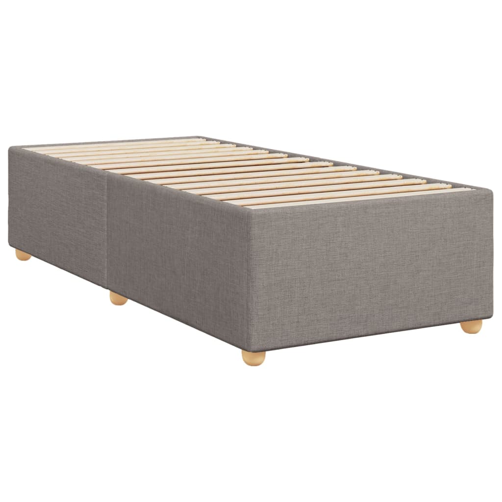 Estrutura cama sem colchão 90x200 cm tecido cinza-acastanhado