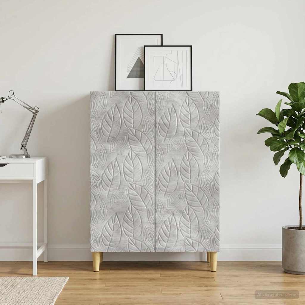 Buffet cinzento cimento 66 x 34,5 x 90 cm derivados de madeira