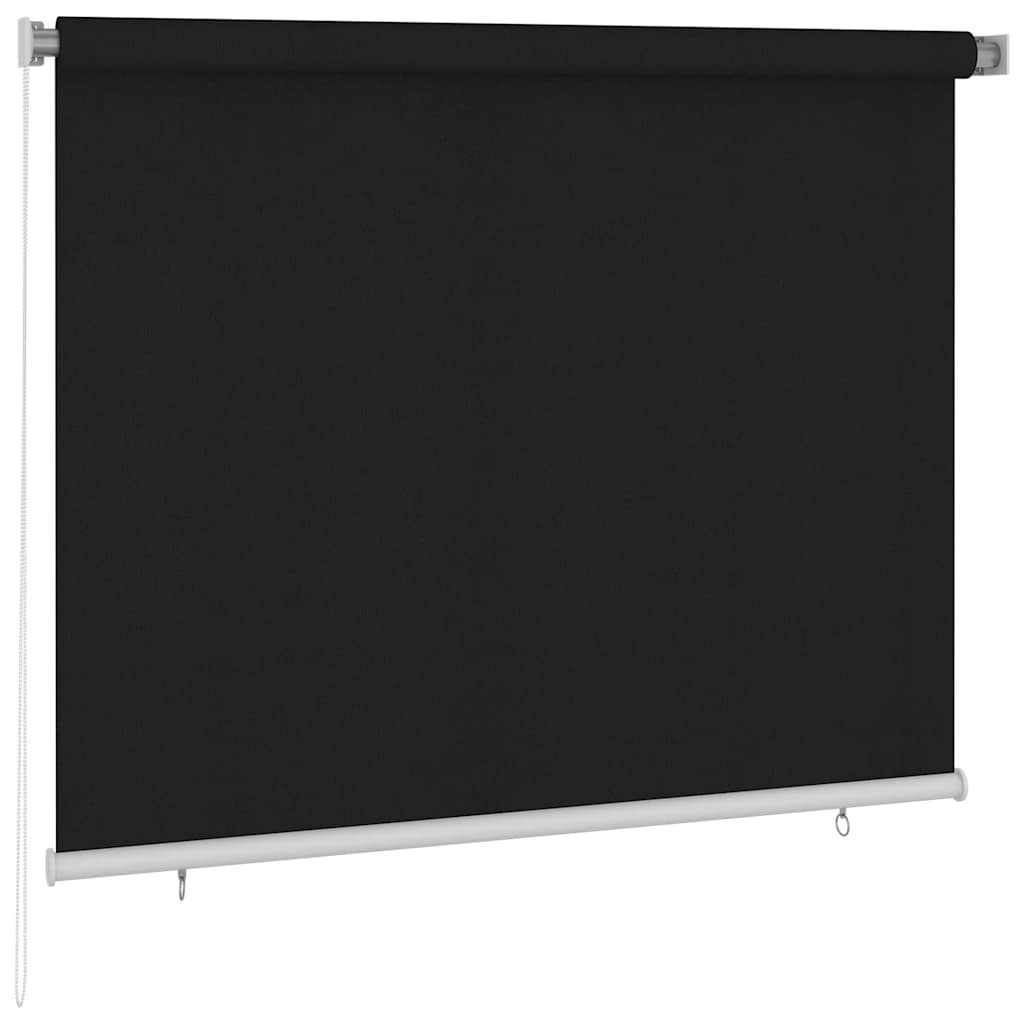 Estore de rolo para exterior 185 (l) x 140 (a) cm preto