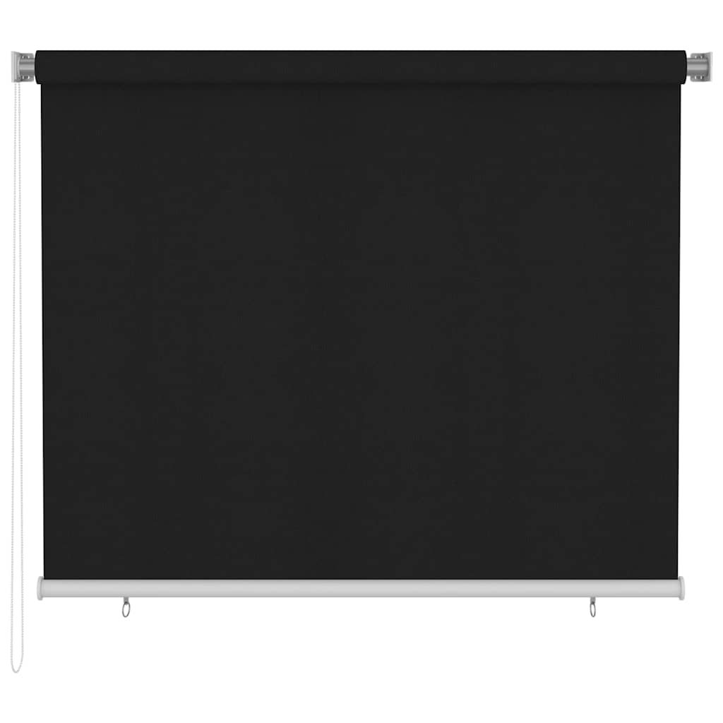 Estore de rolo para exterior 185 (l) x 140 (a) cm preto