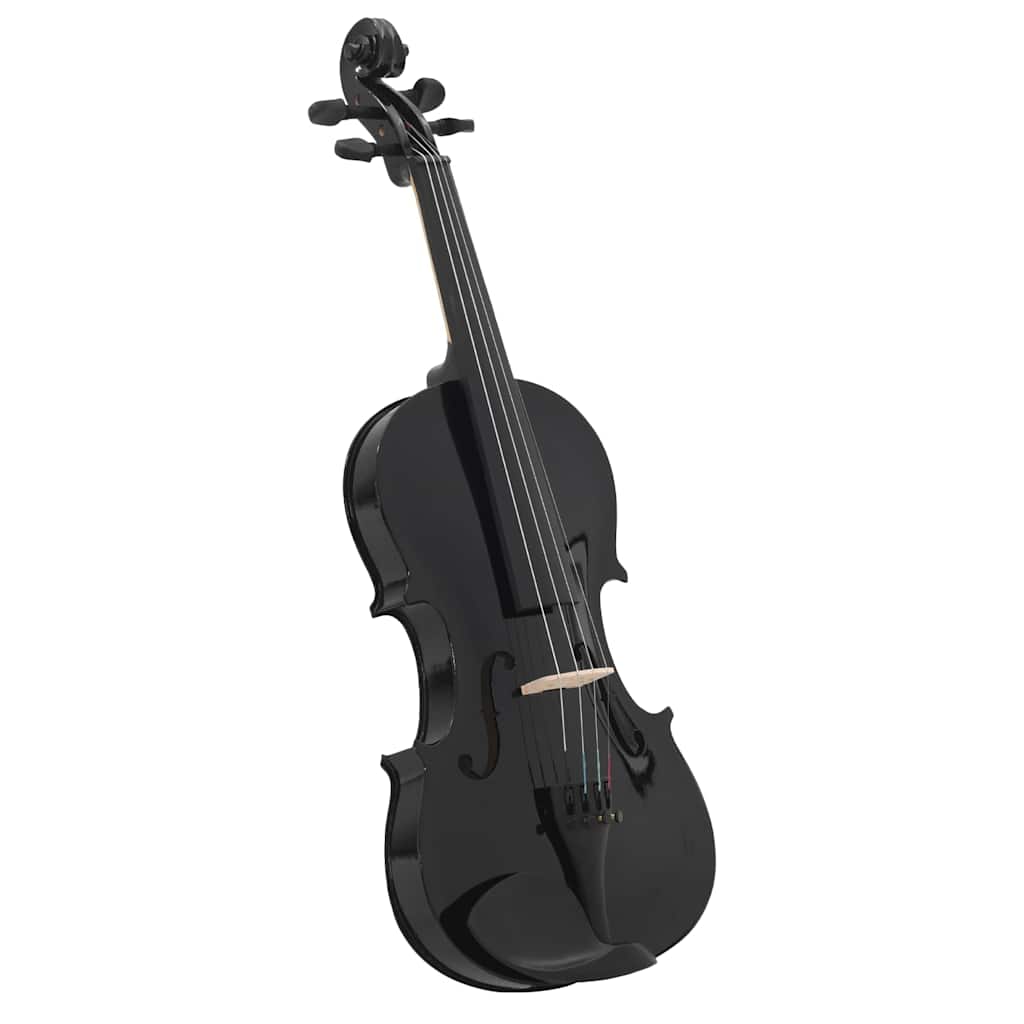 Conjunto completo violino c/ arco e apoio de queixo 4/4 preto