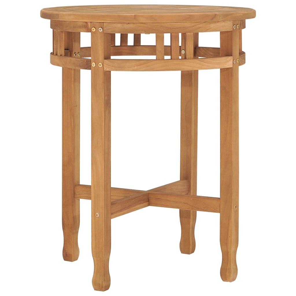 Mesa de bistrô ø60x60 cm madeira de teca maciça