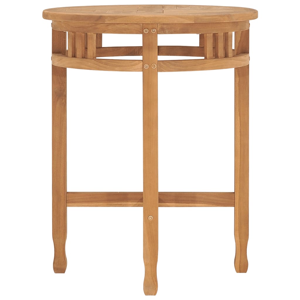 Mesa de bistrô ø60x60 cm madeira de teca maciça