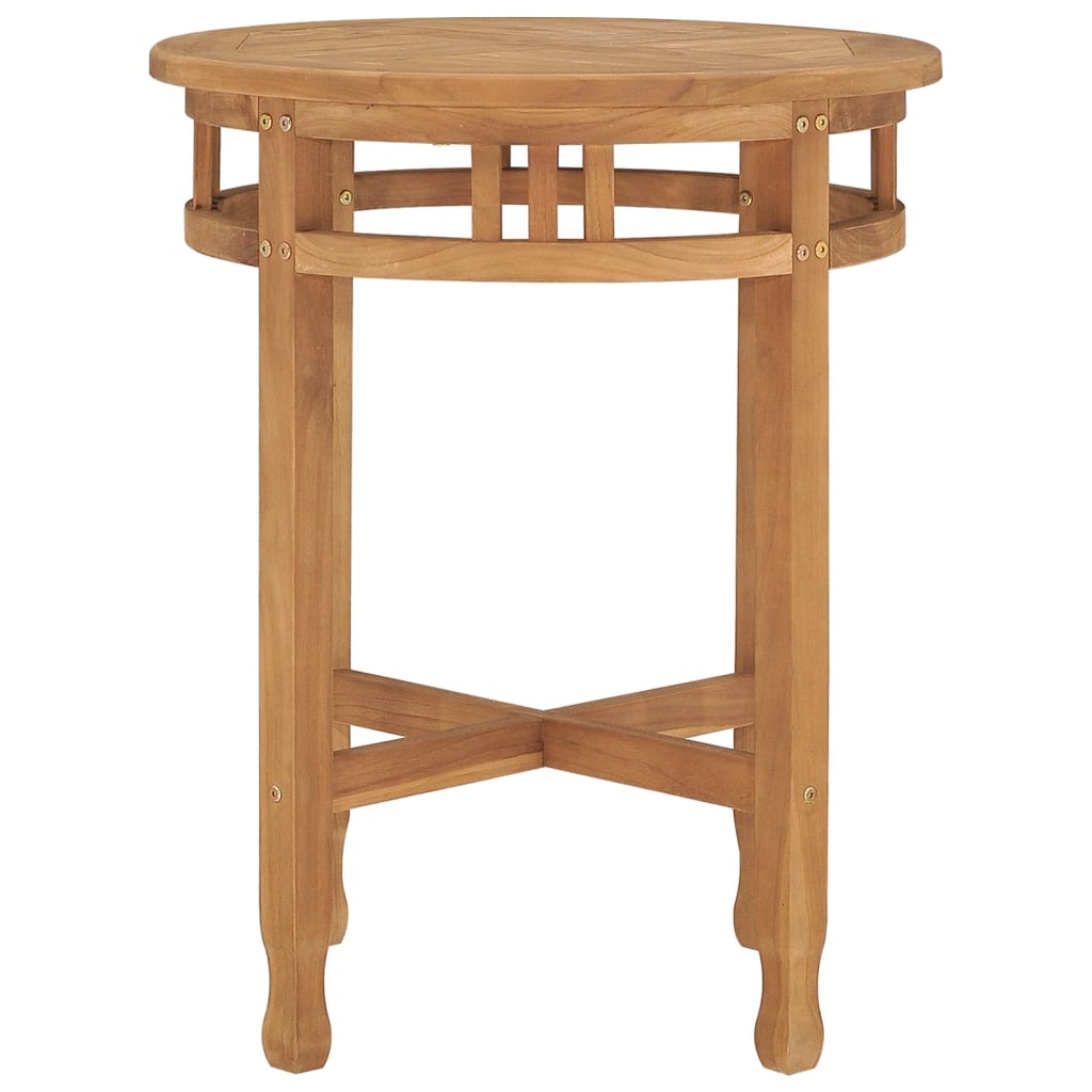 Mesa de bistrô ø60x60 cm madeira de teca maciça