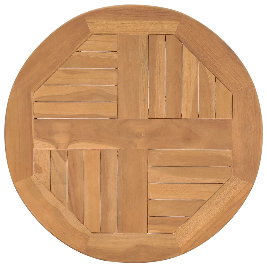 Mesa de bistrô ø60x60 cm madeira de teca maciça