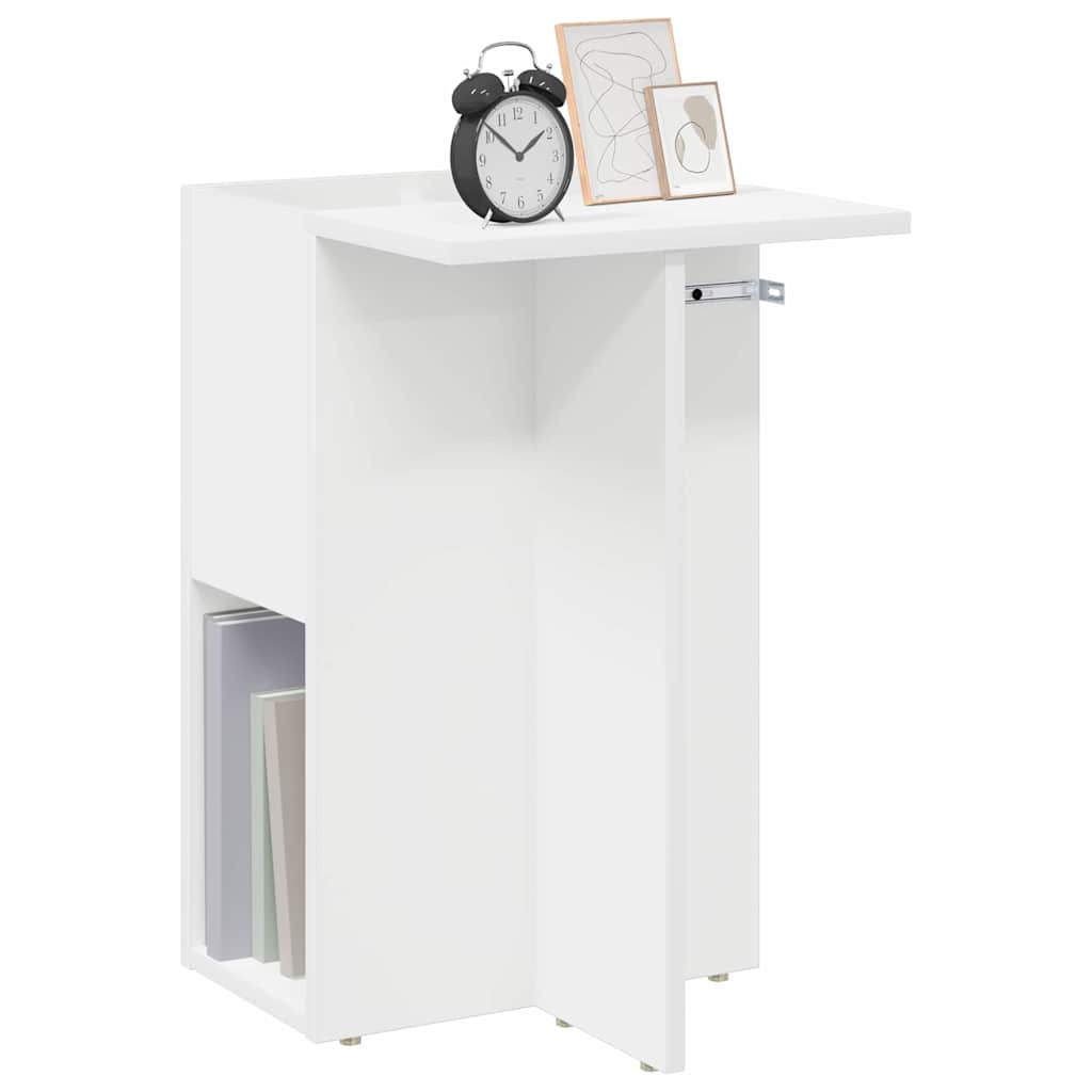 Mesa de apoio branco 35 x 40 x 55 cm derivados de madeira