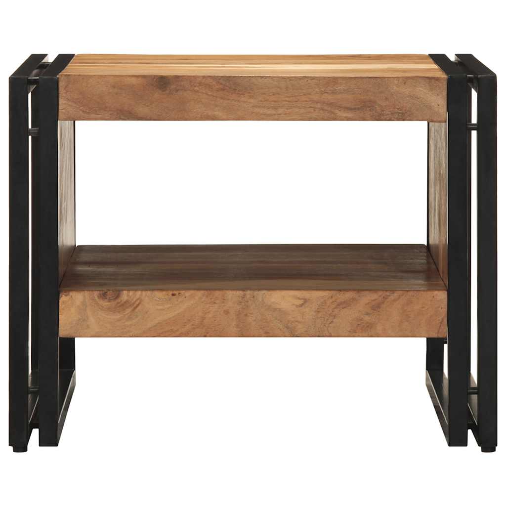 Mesa de centro 50x50x38 cm madeira de acácia maciça
