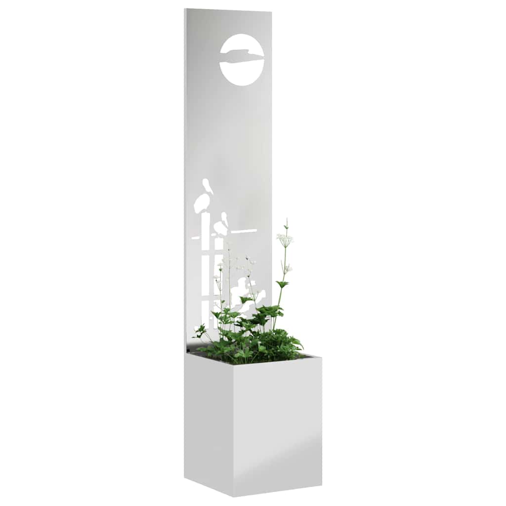 Tela de privacidade para jardim prateado 32 x 32 x 150 cm