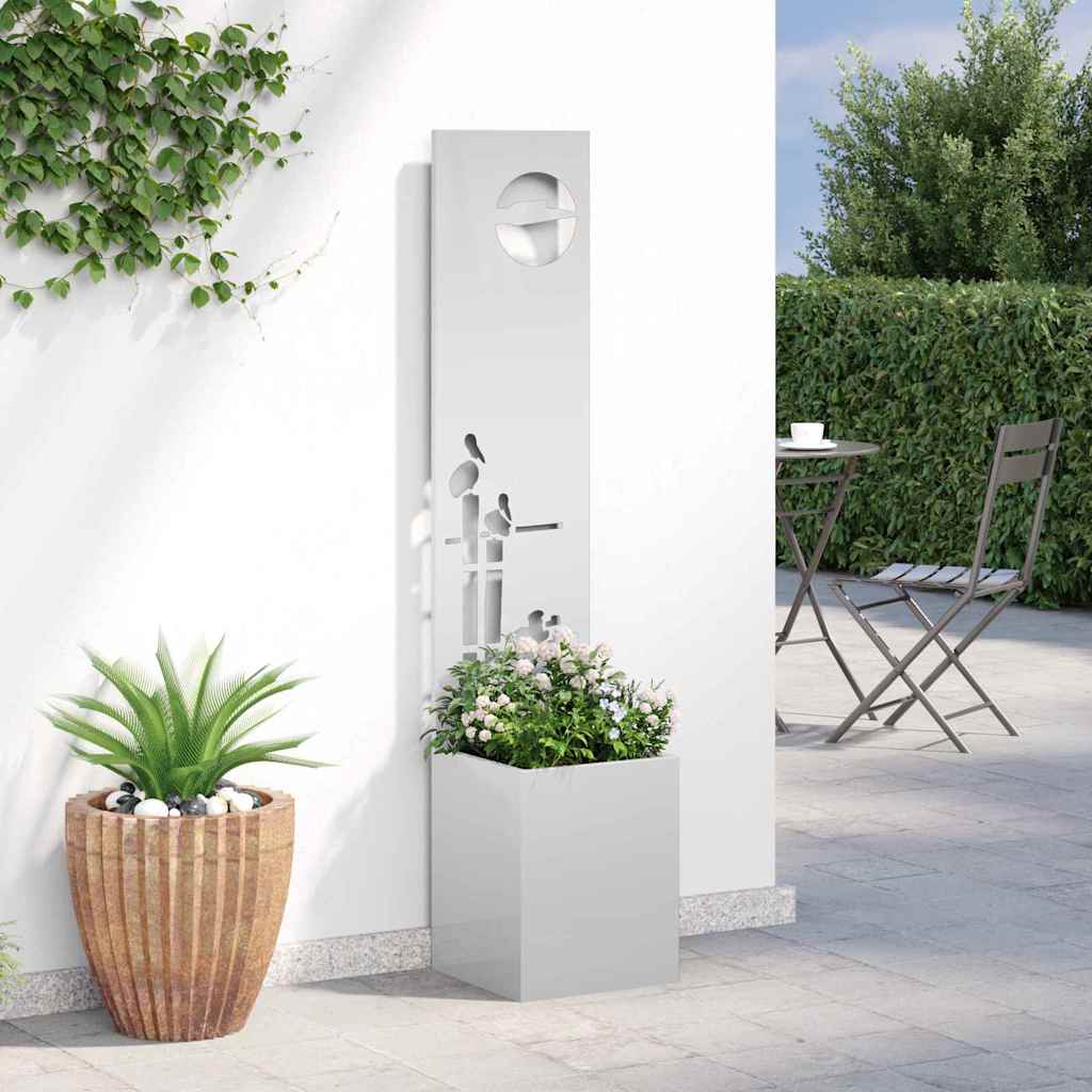 Tela de privacidade para jardim prateado 32 x 32 x 150 cm
