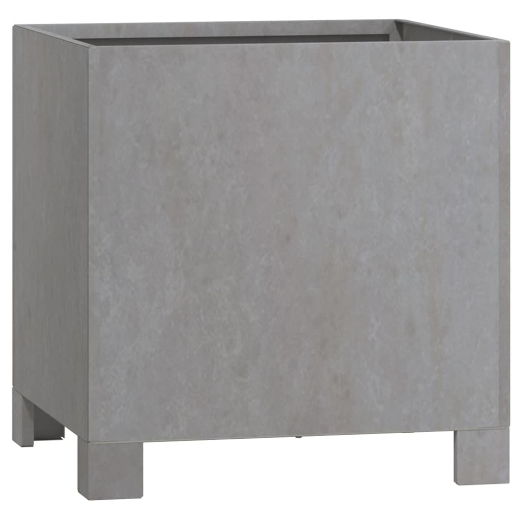 Vaso/floreira com pernas 30x30x30 cm aço corten cor enferrujado