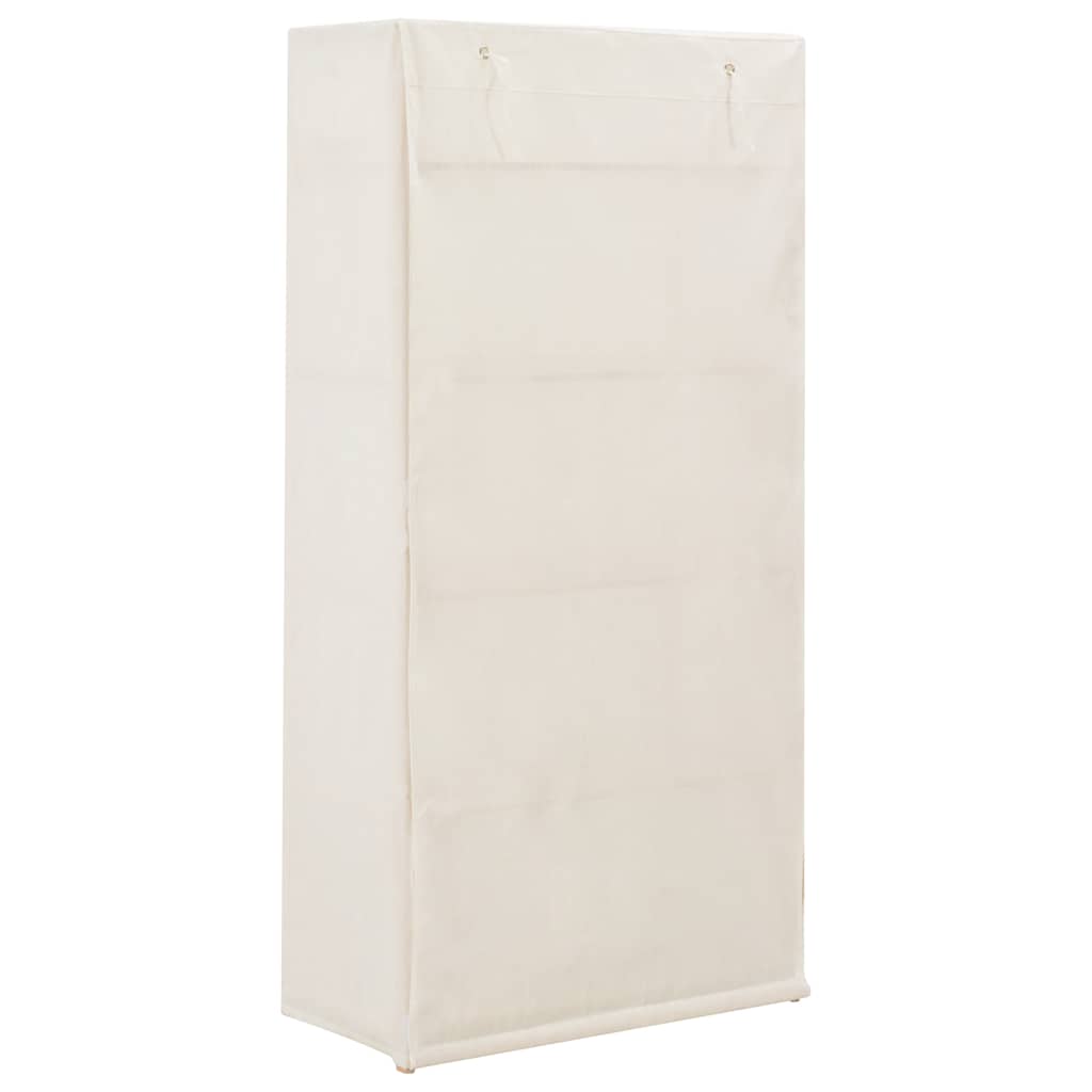 Roupeiro 79x40x170 cm tecido branco
