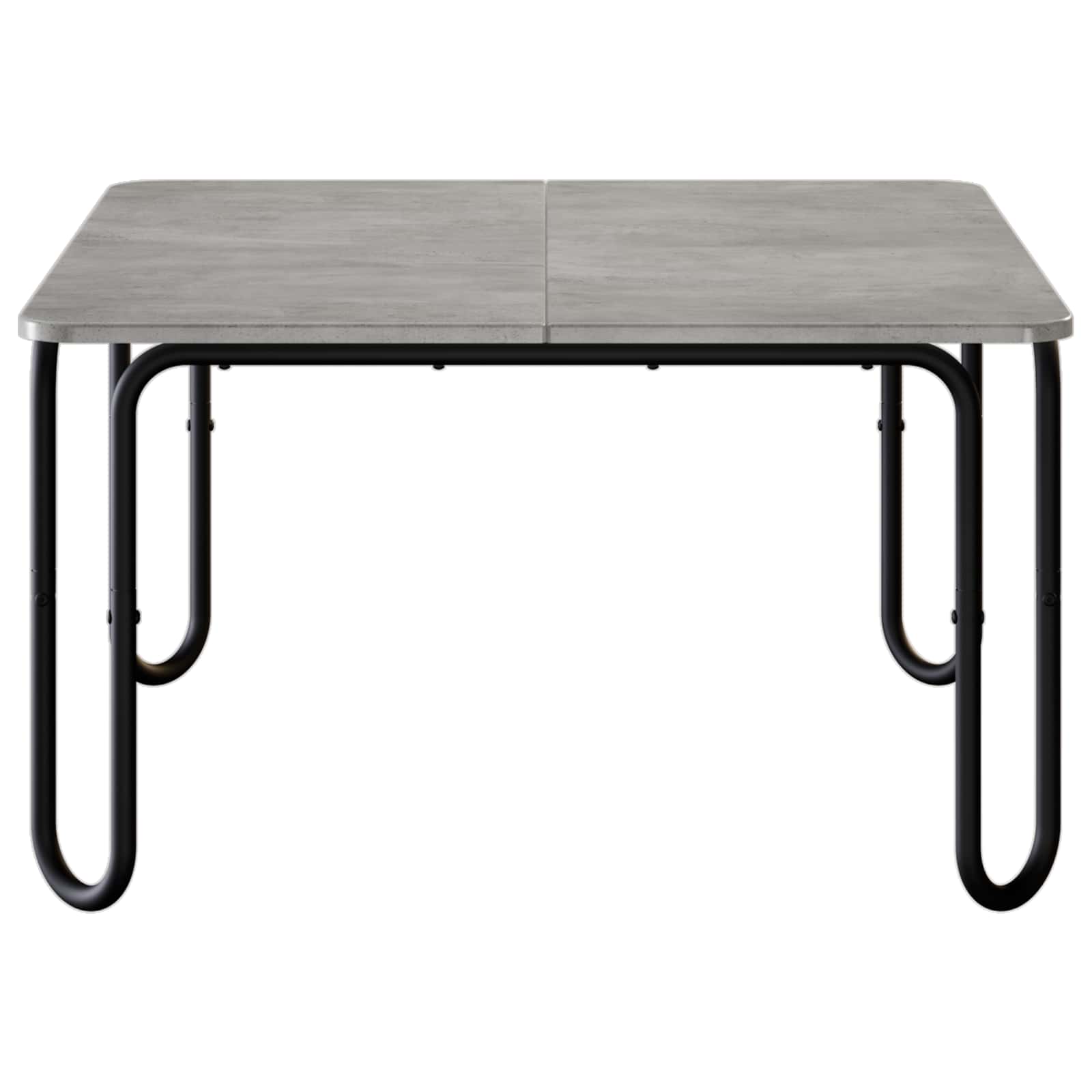 Mesa de centro cinzento cimento 100 x 100 x 45 cm