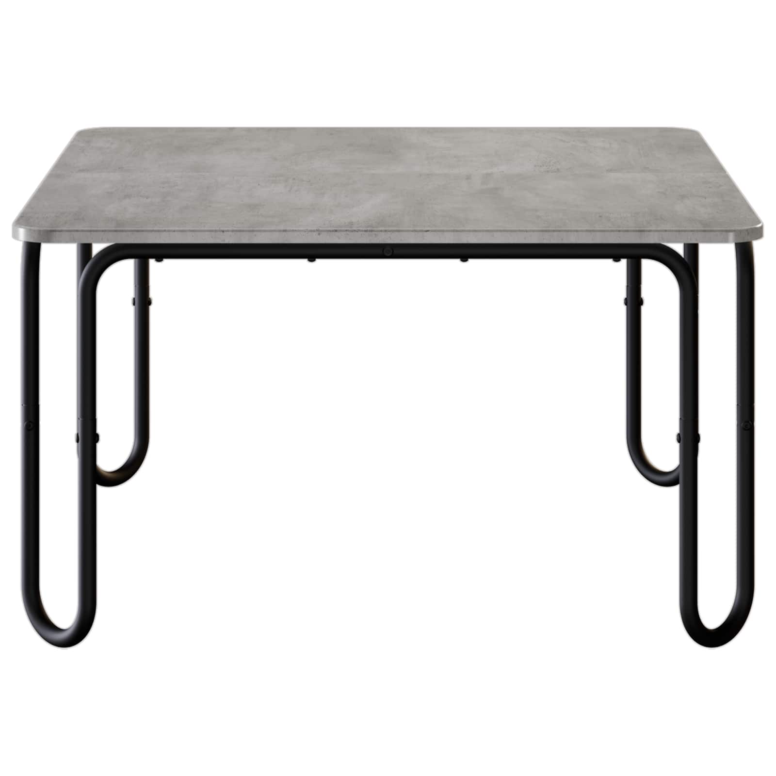 Mesa de centro cinzento cimento 100 x 100 x 45 cm