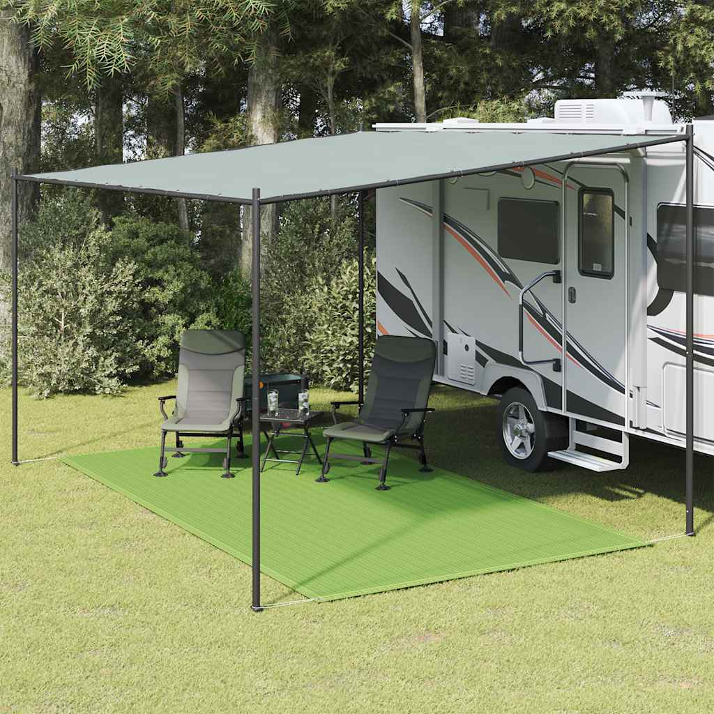 Tapete de campismo para tenda 250x400 cm pead verde-claro