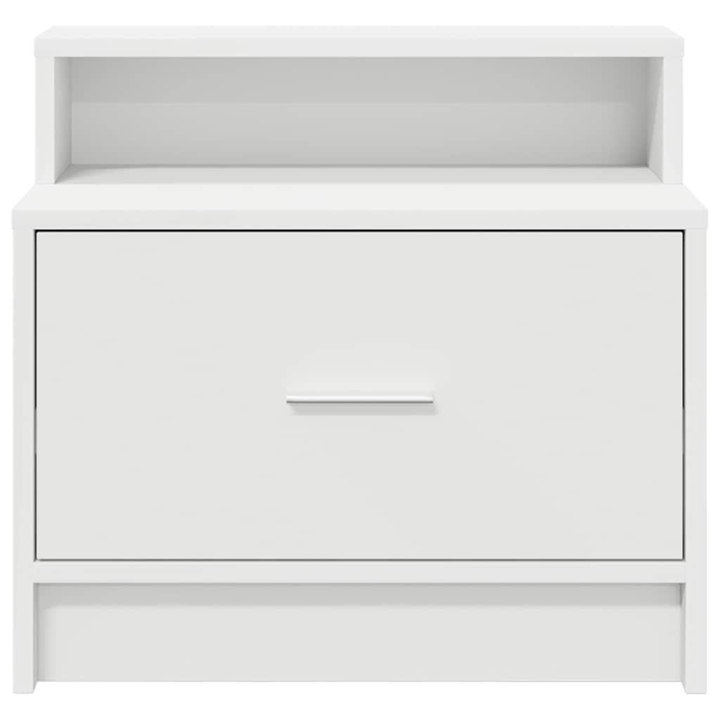 Mesa de cabeceira com gaveta 51x31x47 cm branco