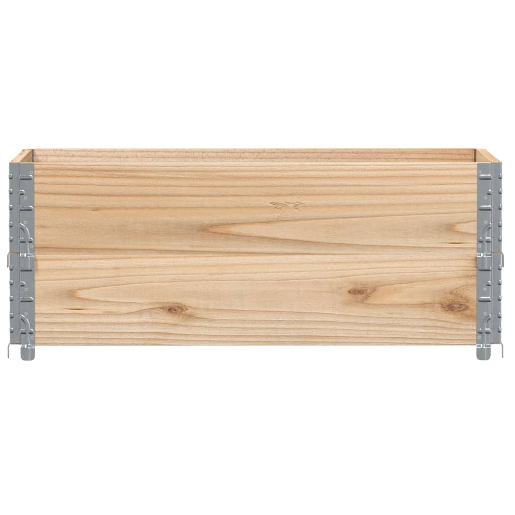 Colares para paletes 2 pcs 100x50 cm madeira de pinho maciça