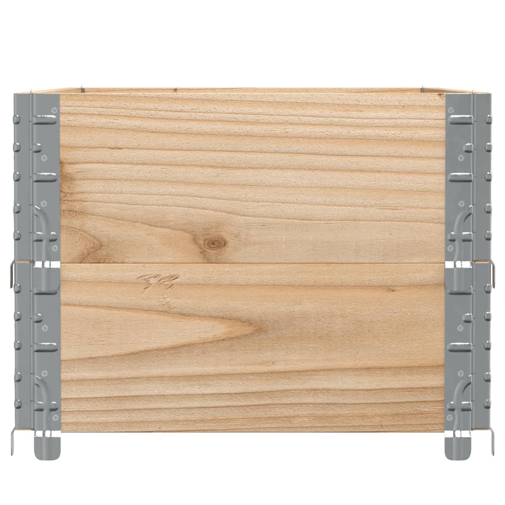 Colares para paletes 2 pcs 100x50 cm madeira de pinho maciça