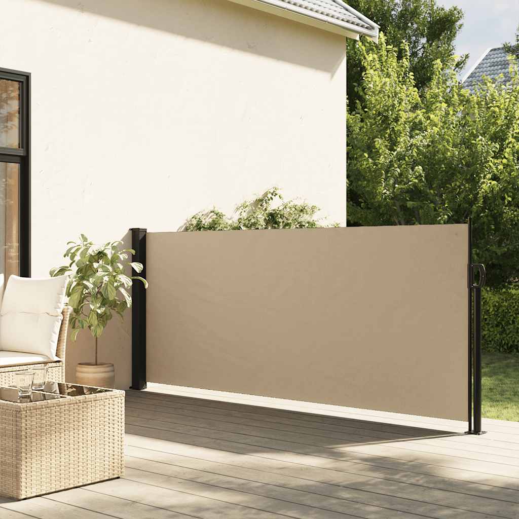 Toldo lateral retrátil 117x300 cm bege