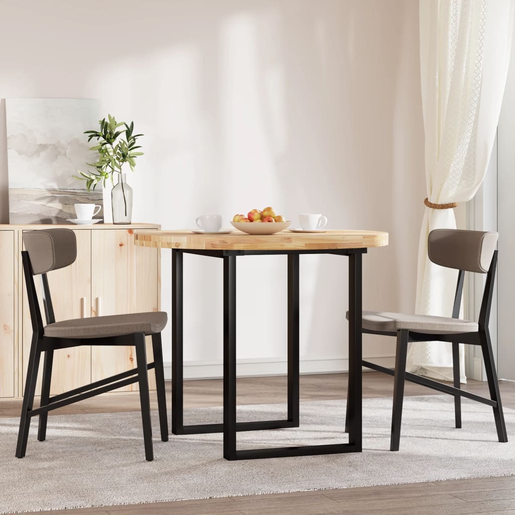 Tampo de mesa redondo ø90x4 cm madeira de acácia maciça