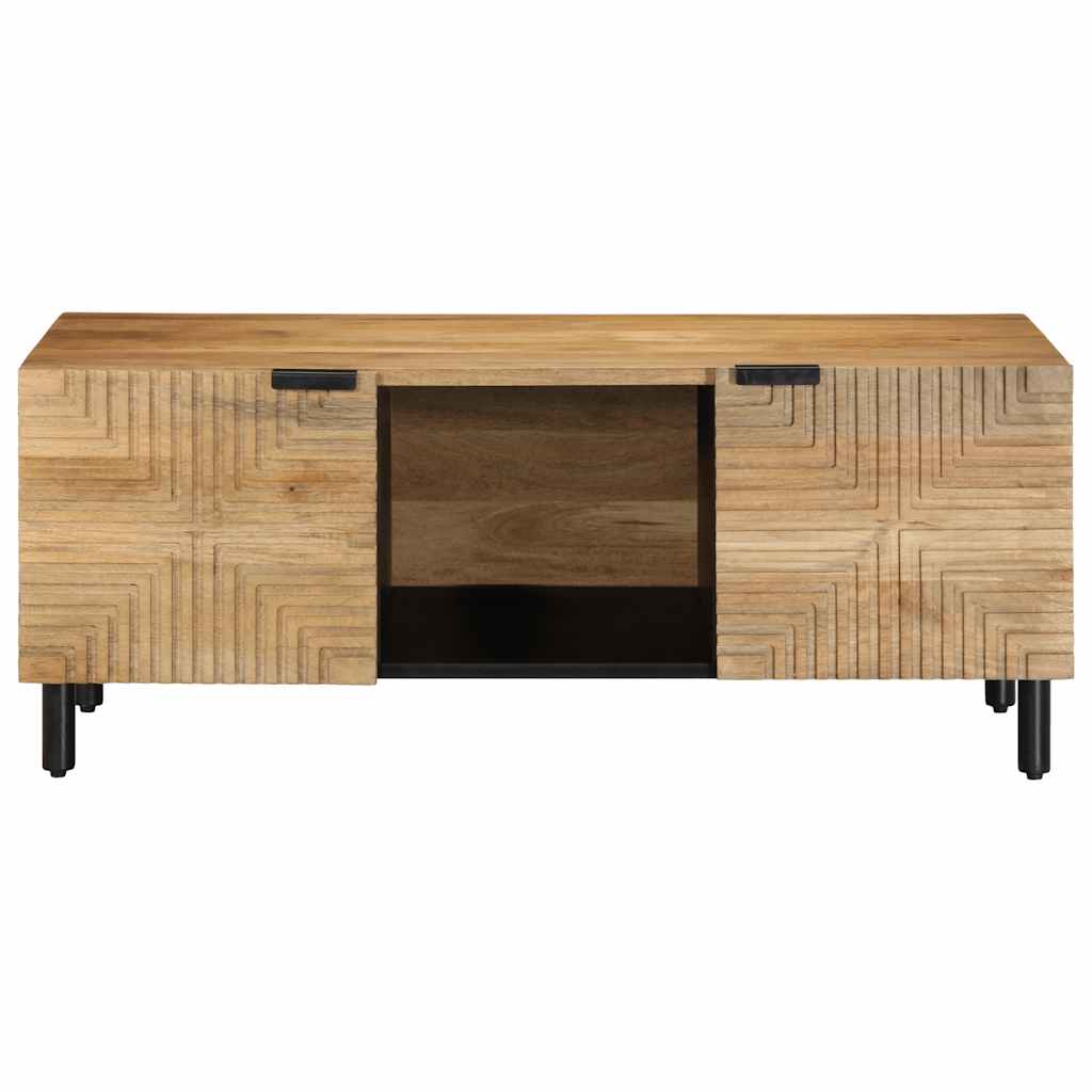 Mesa de centro 100x54x40cm madeira de mangueira maciça castanho