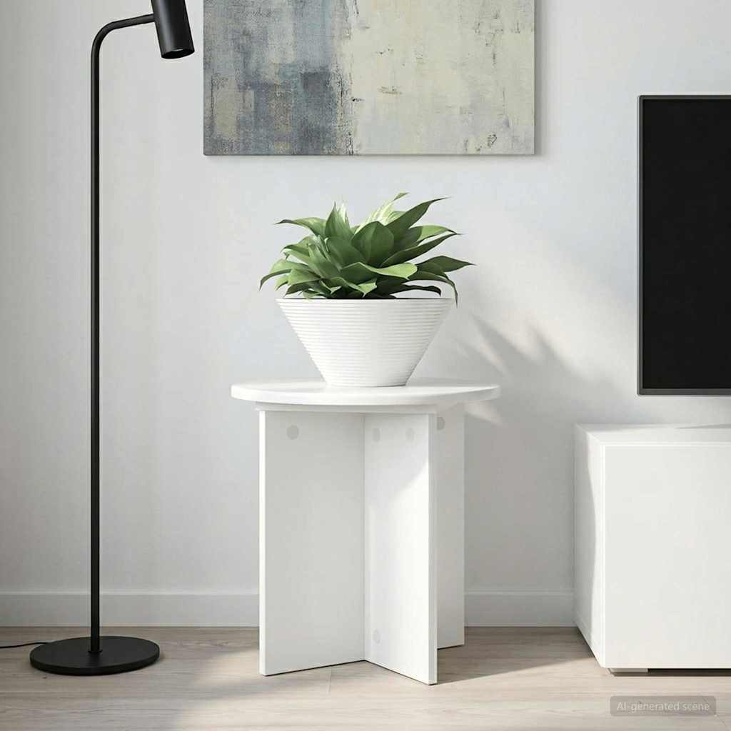 Suporte para plantas 2 unid. branco brilhante 40 x 40 x 40 cm